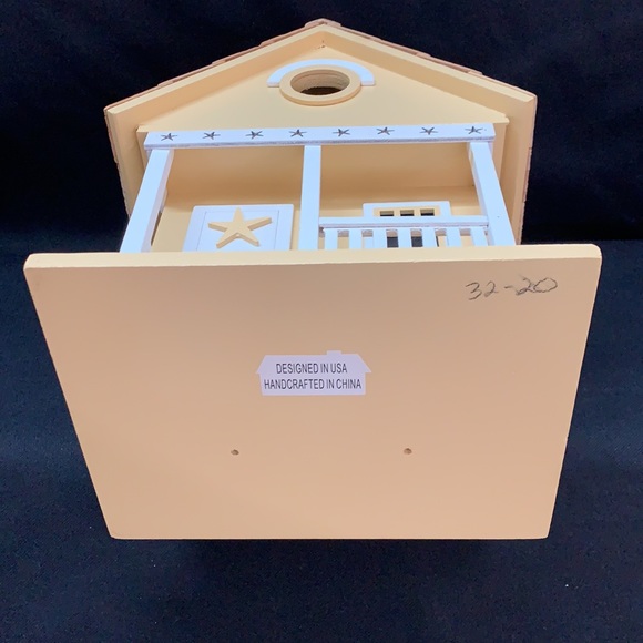 Home Bazaar Vctorian Cottage Yellow Bird House - Picture 12 of 16